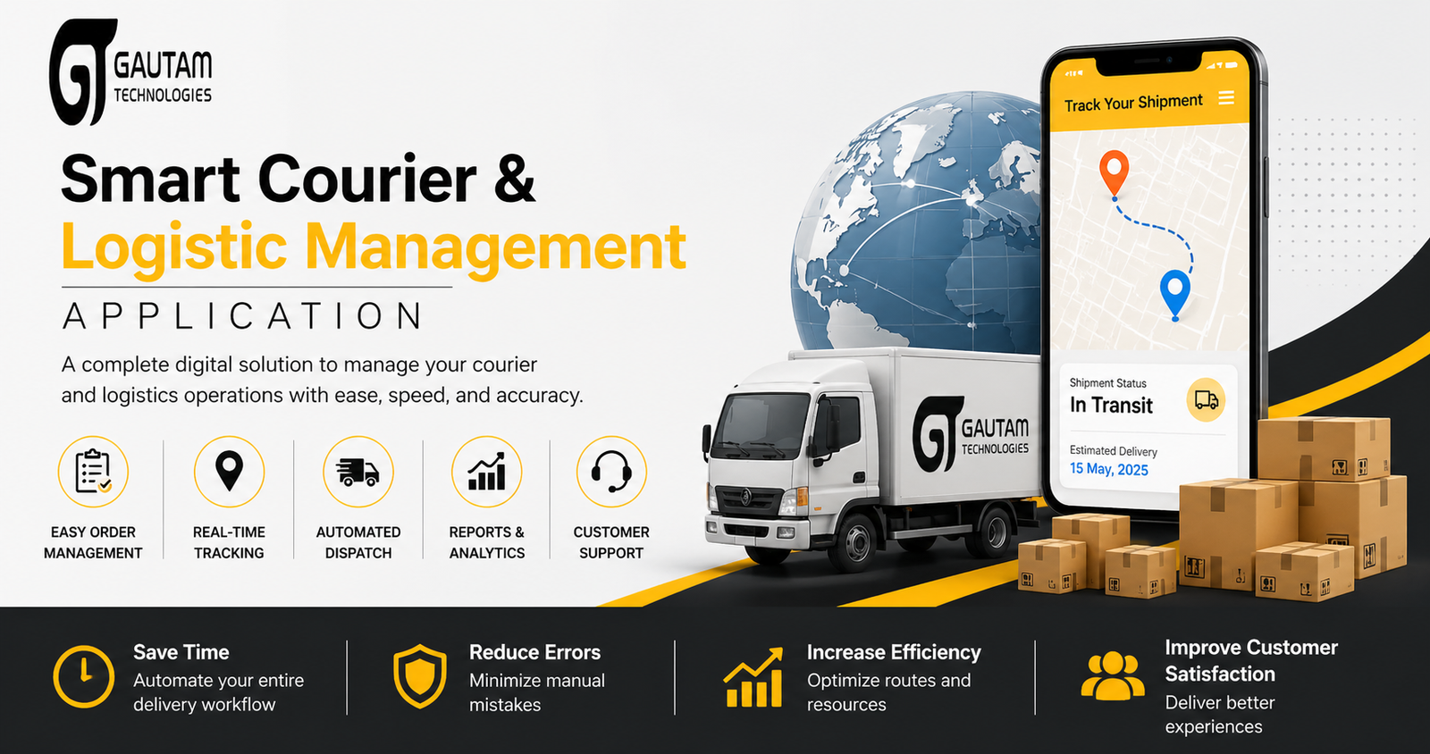 Smart Courier and Logistic Management Application